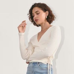 Everlane Cozy Rib Wrap Top